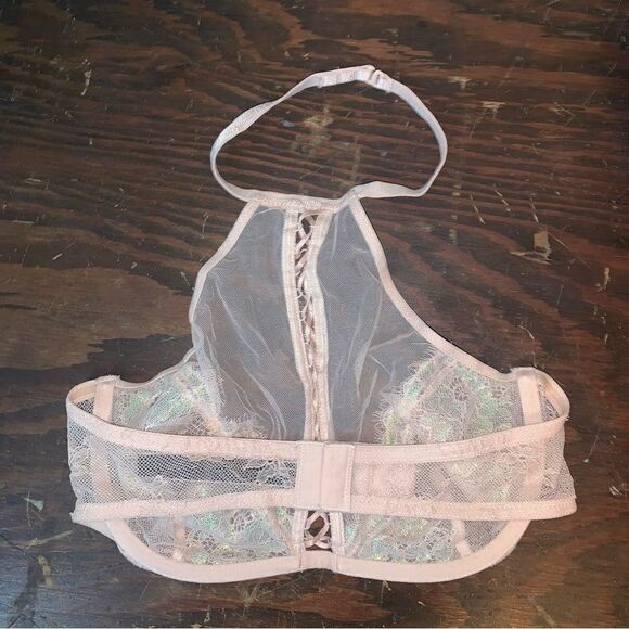 Victoria’s Secret Mesh High Neck Bralette Small - Picture 3 of 4